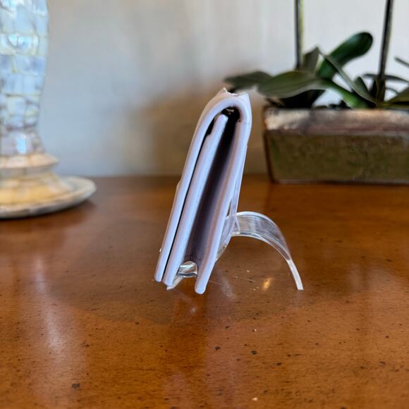 Bottega Veneta Maxi Intrecciato Card Holder Small Wallet Purple Lambskin - Picture 9 of 10